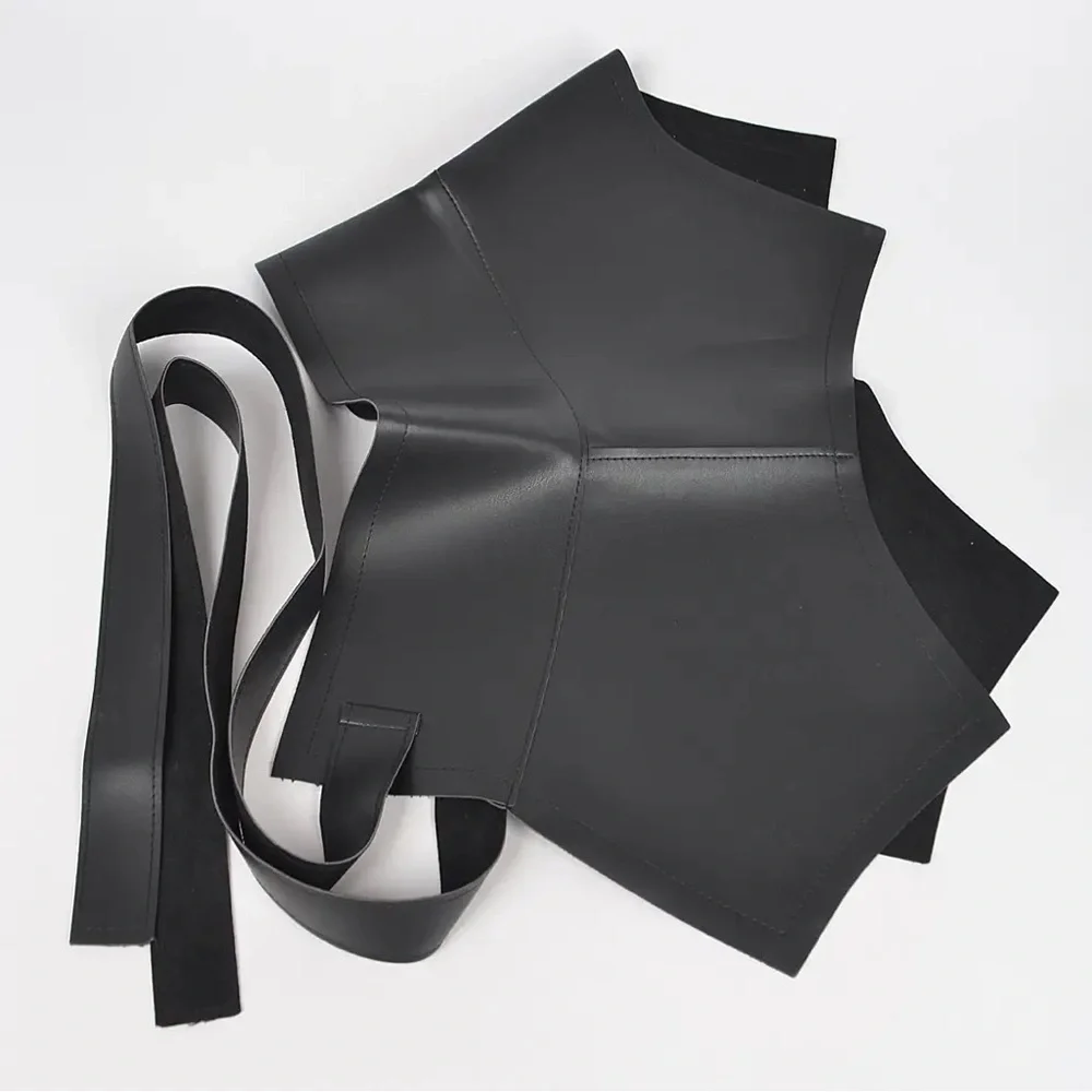 Camel Faux Leather Skirt Belt | Wide Waist Wrap Belt | Statement Bow Tie